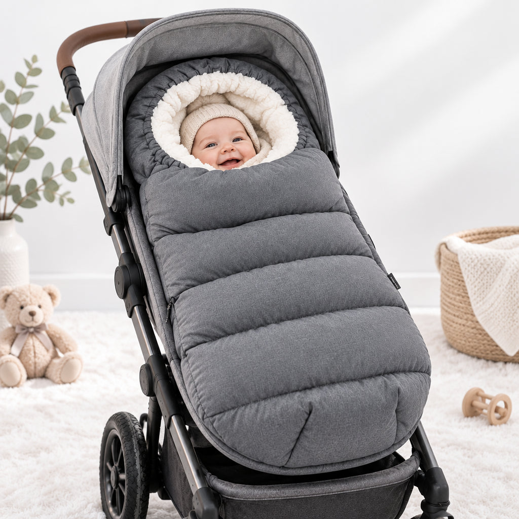 Chancelière-bébé-cosy-grise