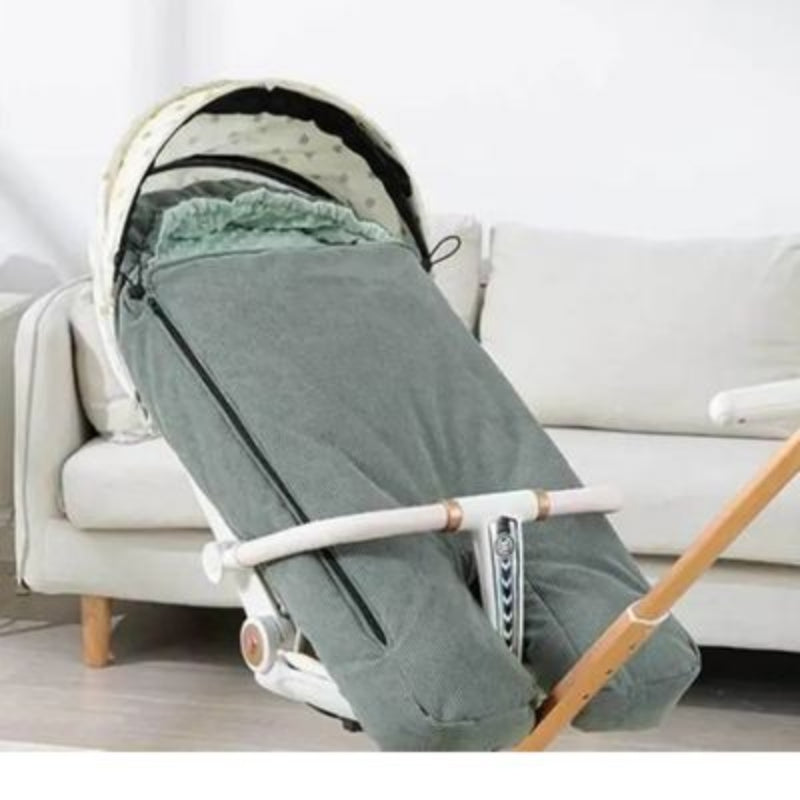 Chancelière poussette canne cosy winter verte