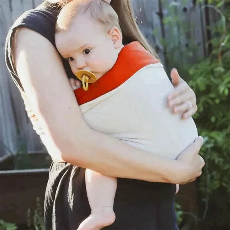 Écharpe-de-portage-souple-confort-bébé-sur-maman
