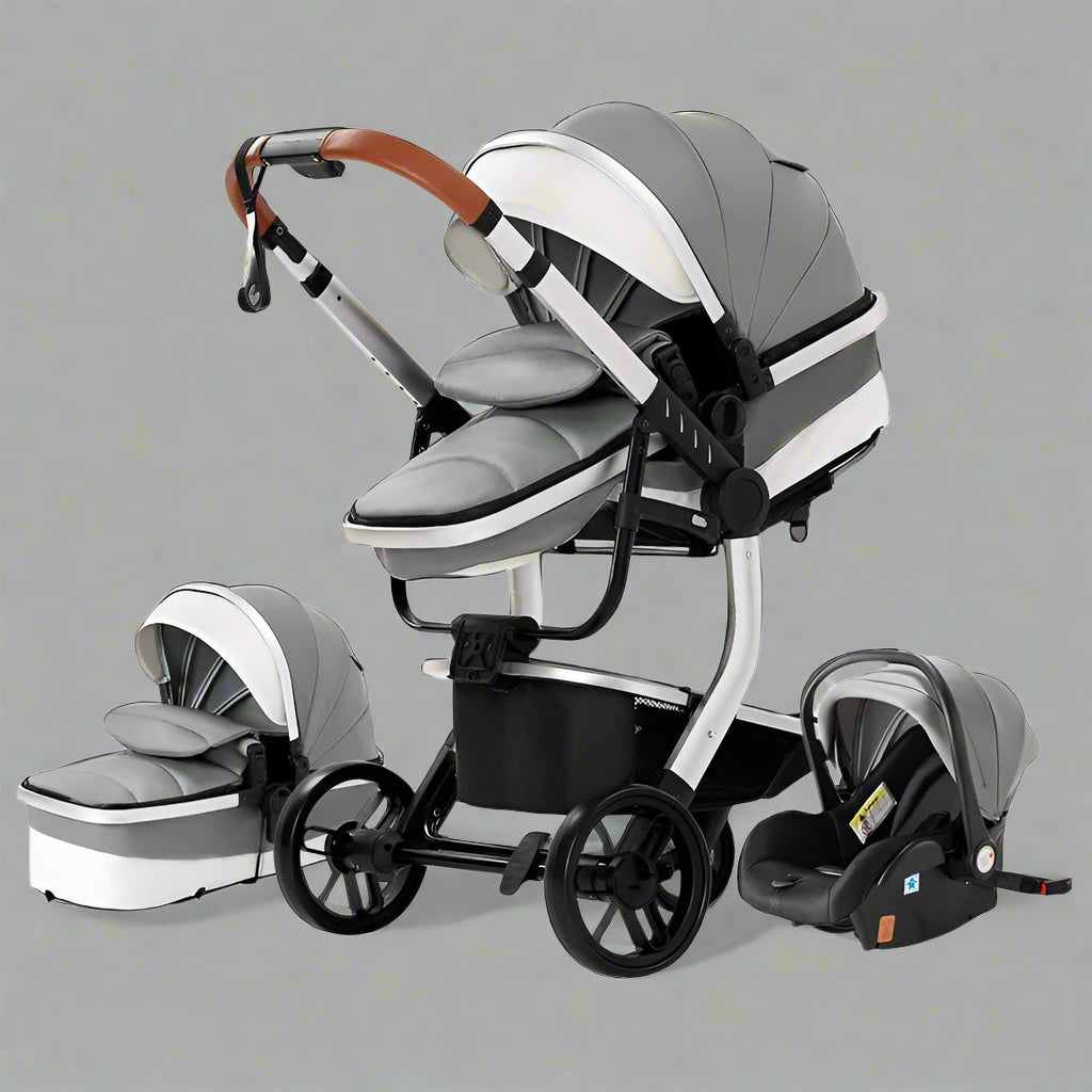 Poussette-3-en-1-multifonction-gris