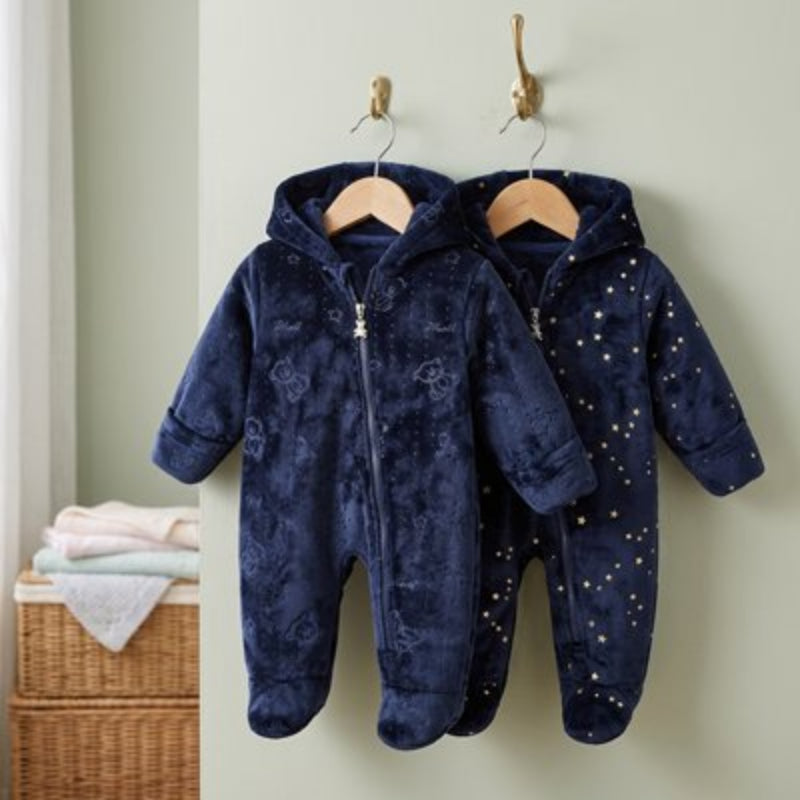 Variantes de bebe combinaison polaire bleu marine