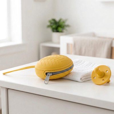 boite a tetine hygiénique jaune