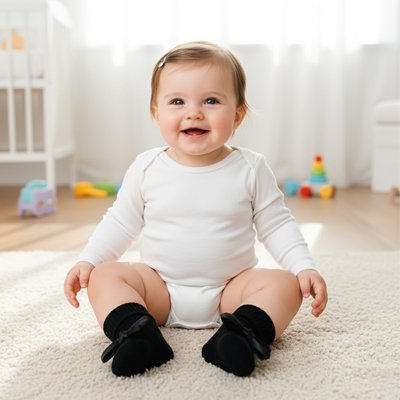 chaussettes bébé fille coquettes noires
