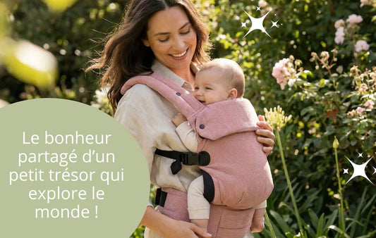 Bonheur partagé d'un petit trésor qui explore le monde