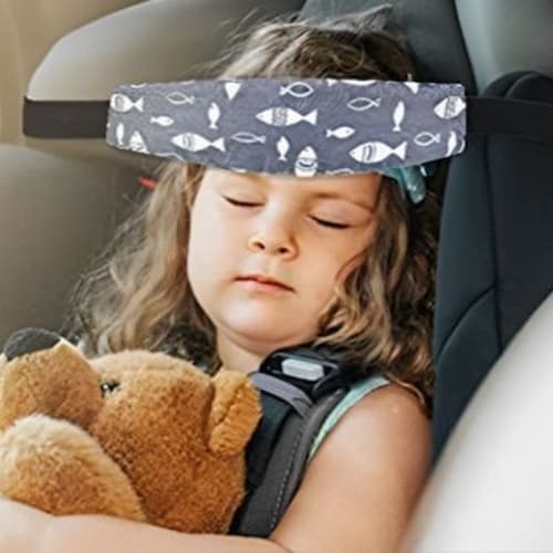 cale tête siège auto ergonomique motif poisson