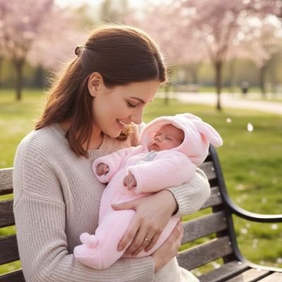 Combinaison pour bebe mignon lapereau rose