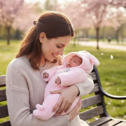 Combinaison pour bebe mignon lapereau rose