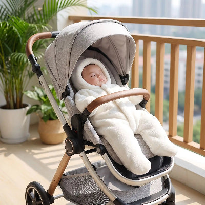 Combinaison polaire pour bebe coucou blanche