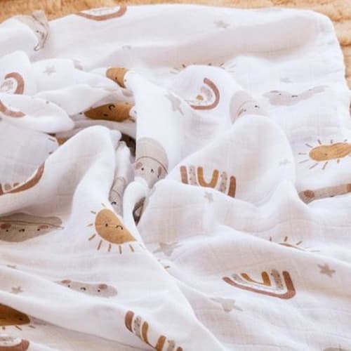 Lange pour bébé ultra doux soleil arc-en-ciel