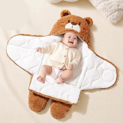 Nid d'ange bebe réconfortant ours