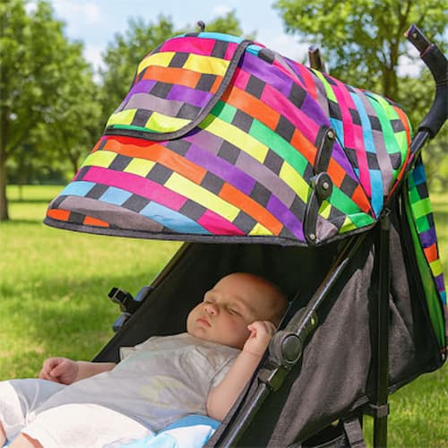 Pare soleil pour poussette optimum couleur multicolore