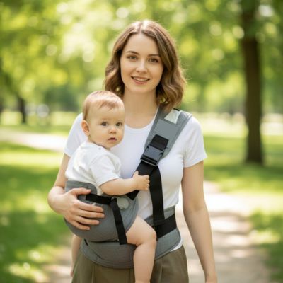 Porte bebe hanche connexion mère marche forêt