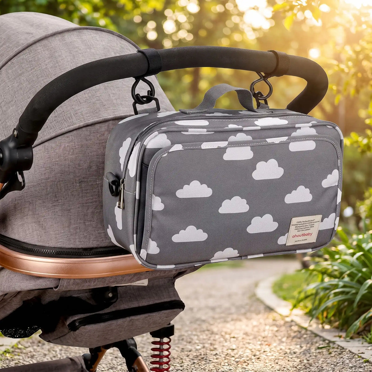 Sac à langer pour poussette balade motif nuage