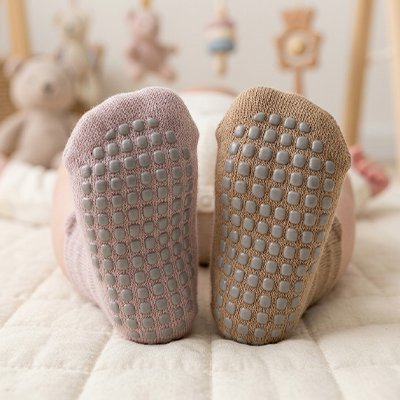 semelle de chaussette antidérapante bébé petit explorateur