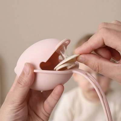 Boite a tetine​ bebe simplicité rose