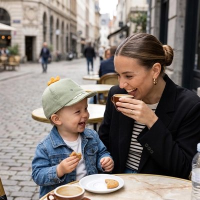 casquette bébé animaux tout doux verte