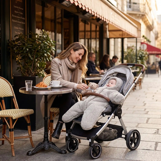combinaison polaire pour bébé Coton Protect grise