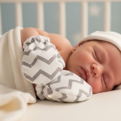moufle bébé tranquillité zigzag