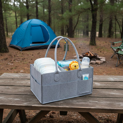 Panier rangement bebe ultra-pratique en camping