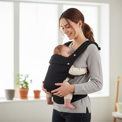 Porte bébé ergonomique sécuriflex noir