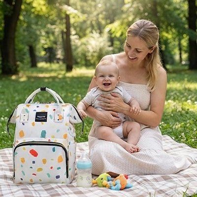sac a dos a langer bebe ColorArt blanc