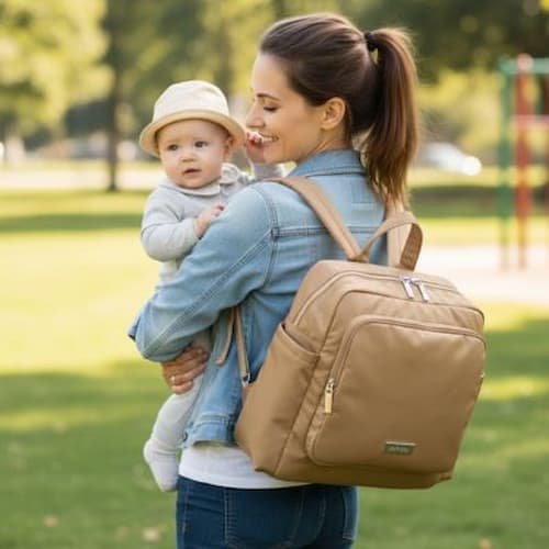 Sac a dos a langer multifonction spacieux 