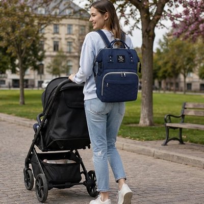sac a langer sac a dos liberté travel bleu