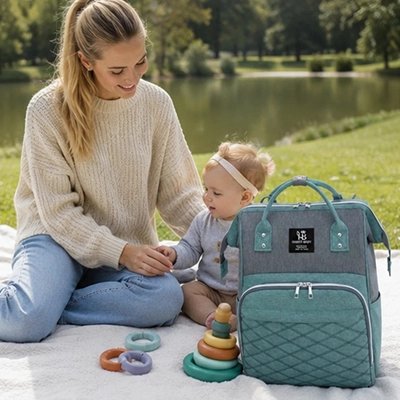 sac a langer sac a dos liberté travel vert