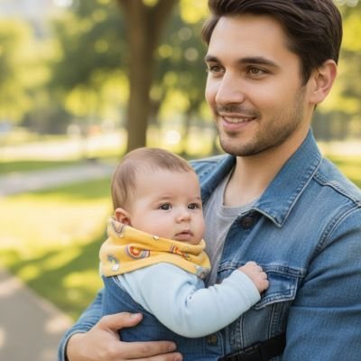 tour de cou bebe réconfortant jaune