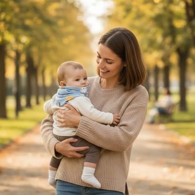 tour de cou pour bebe tout doux bleu
